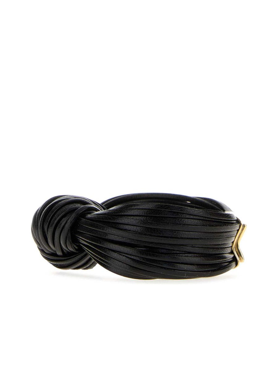 Bottega Veneta Bracelet in Black Lambskin