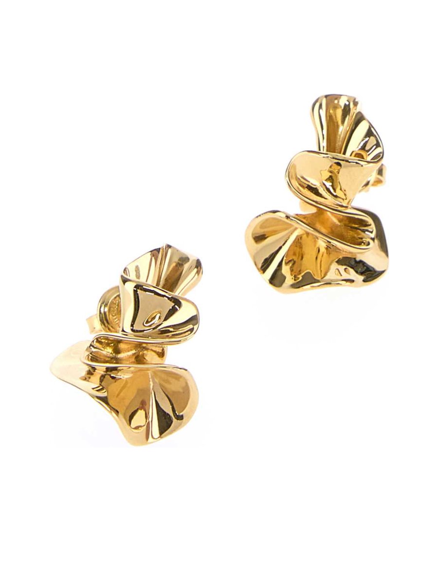 Bottega Veneta Earrings in Gold Sterling Silver
