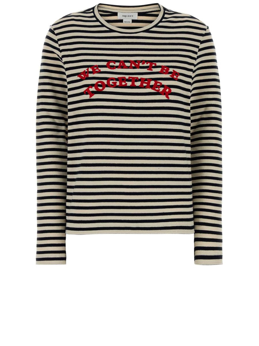 Alexander McQueen Jersey in Stripped Cotton
