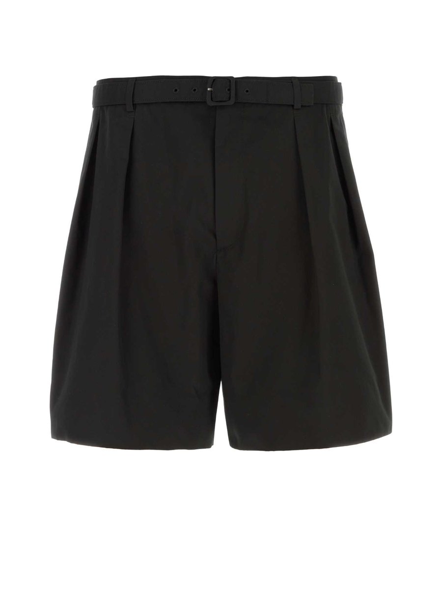 Saint Laurent Bermuda Shorts in Black Cotton