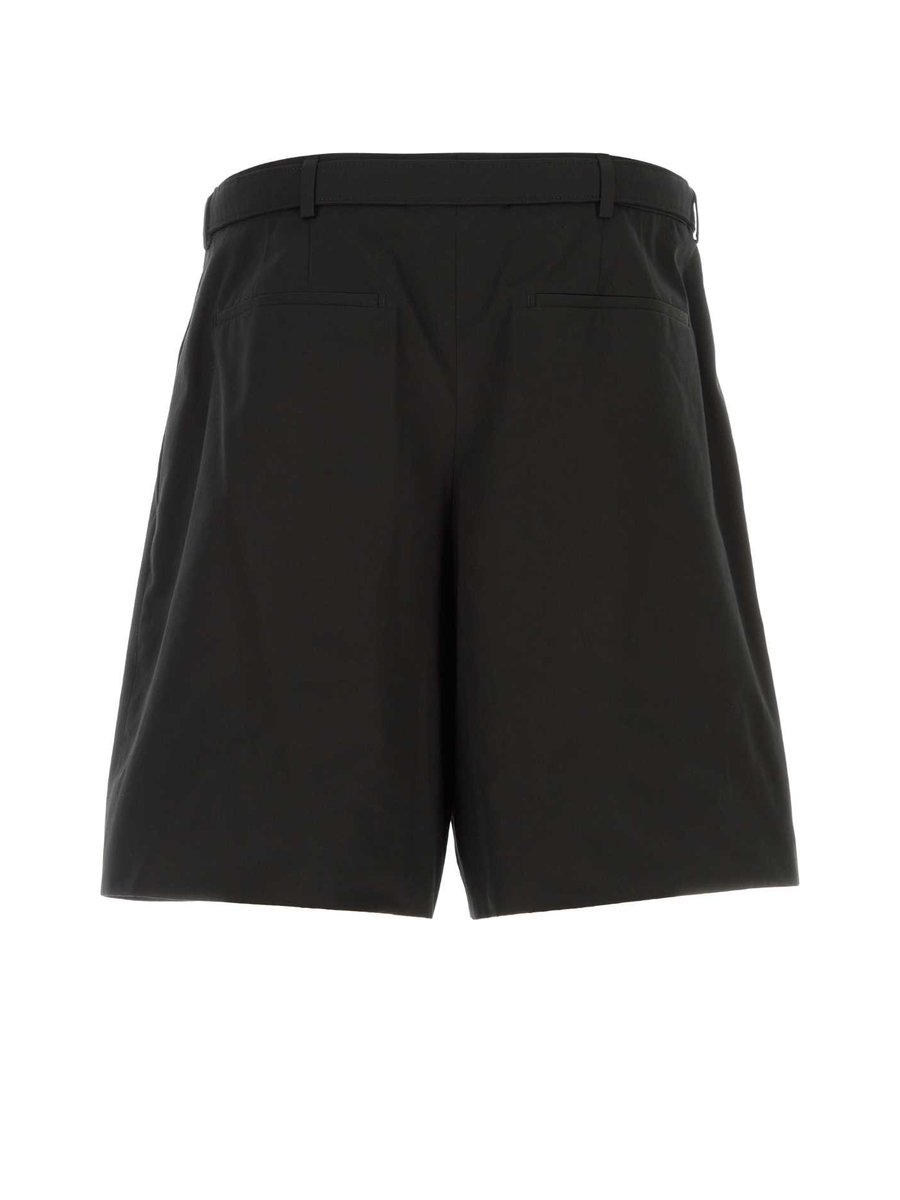 Saint Laurent Bermuda Shorts in Black Cotton