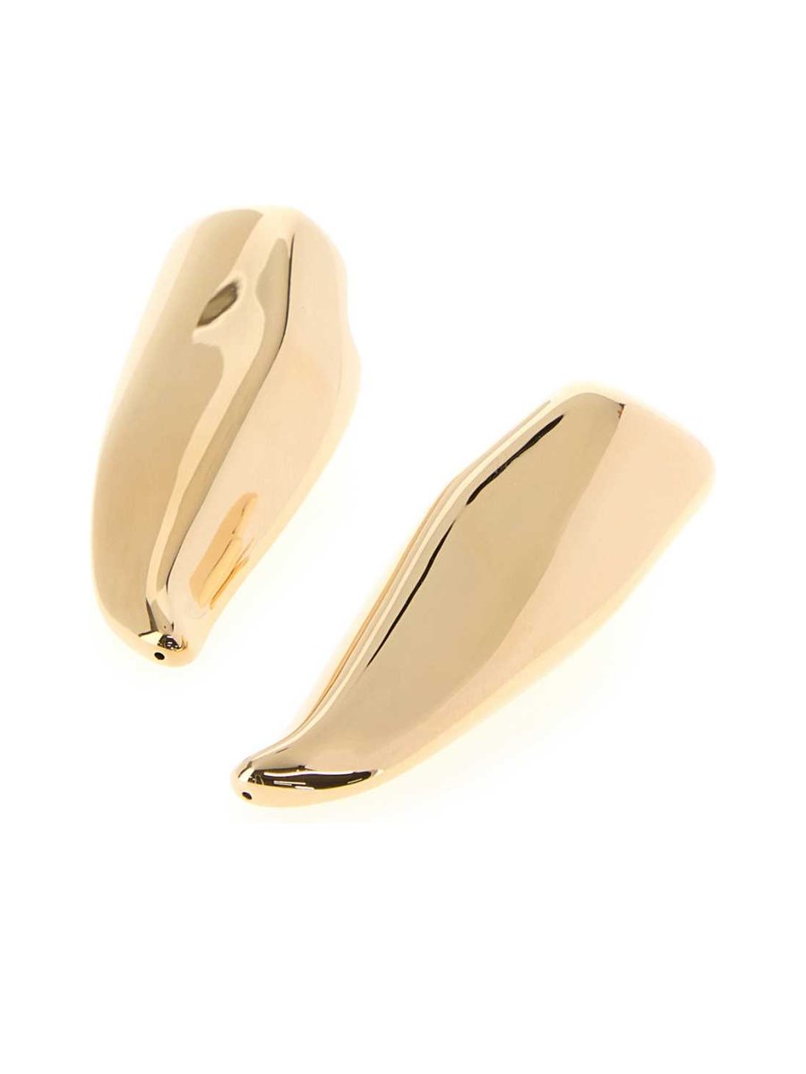 Bottega Veneta Prisma Medium Earrings in Gold Sterling Silver