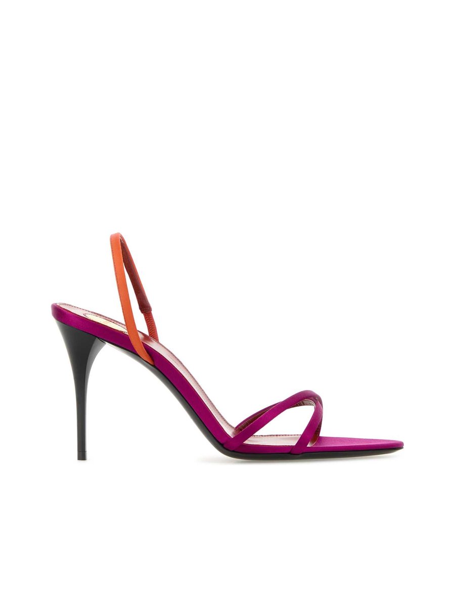 Saint Laurent GippyLex Sandals in Multicoloured Fabric