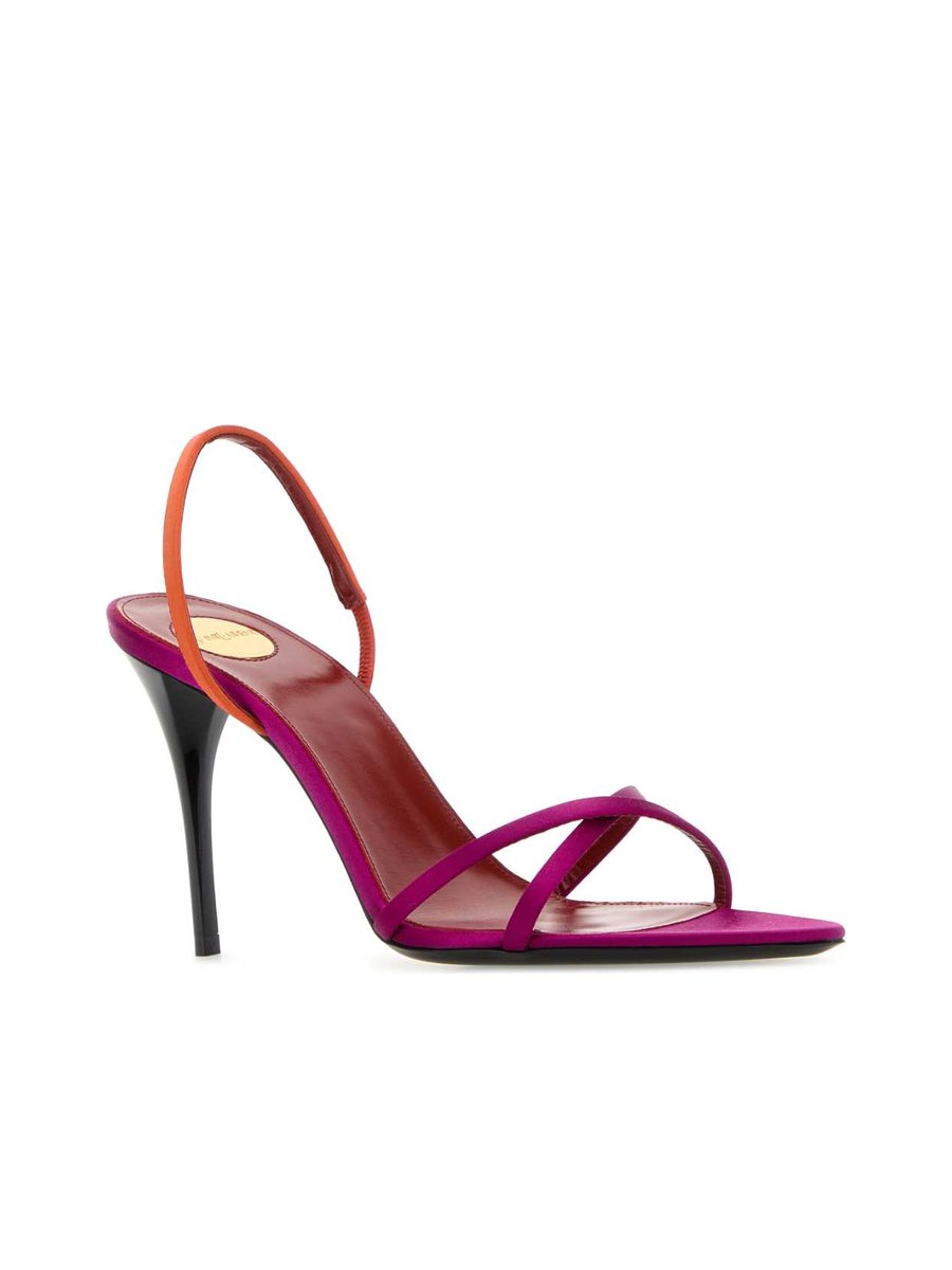 Saint Laurent GippyLex Sandals in Multicoloured Fabric
