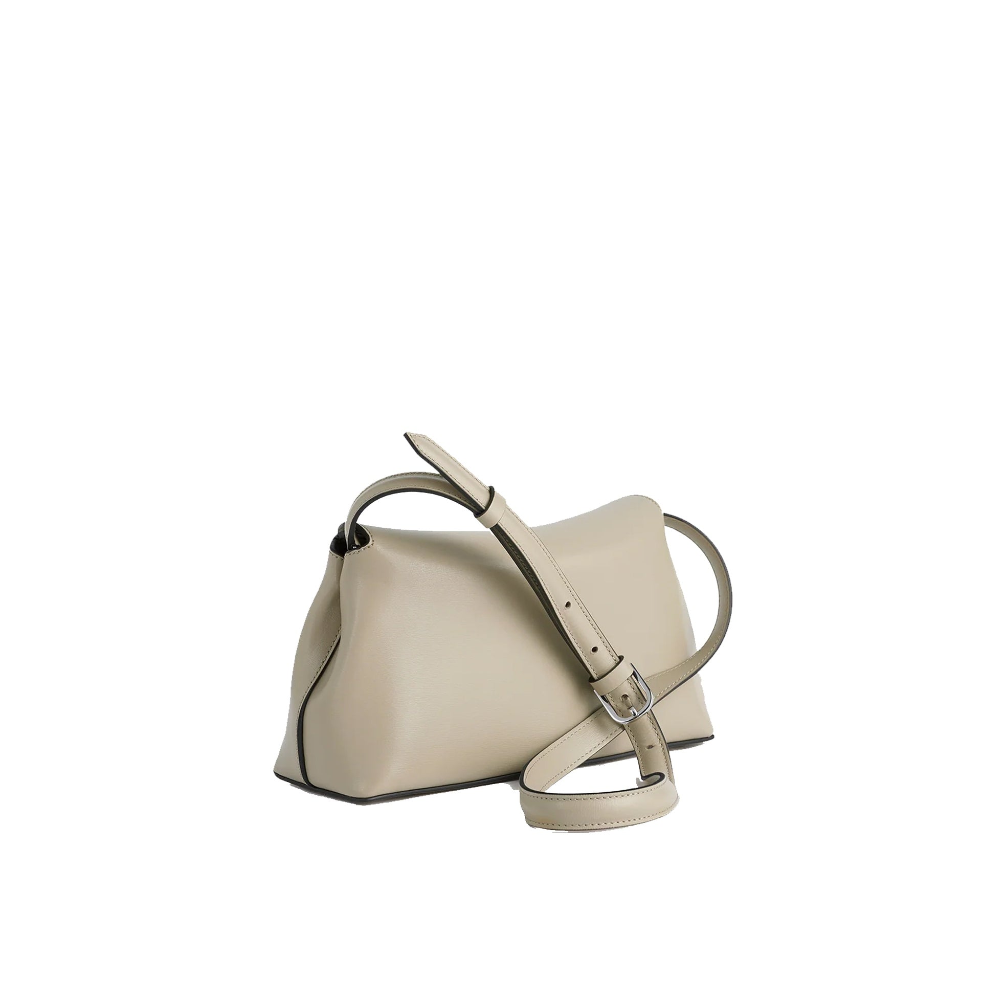 Toteme T-Lock Leather Clutch Bag