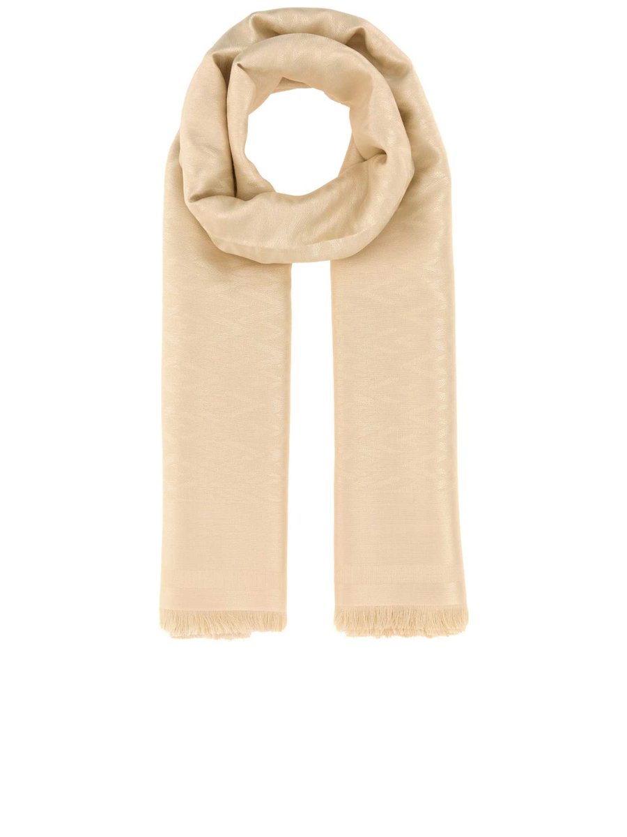 Valentino Toute LA V Wool and Silk Shawl