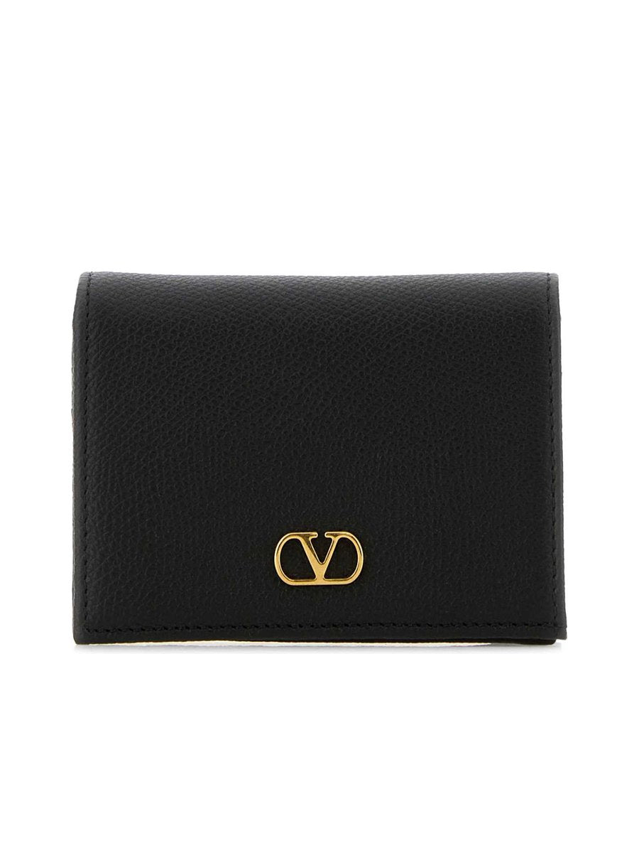 Valentino VLogo Signature Grainy Calfskin Wallet