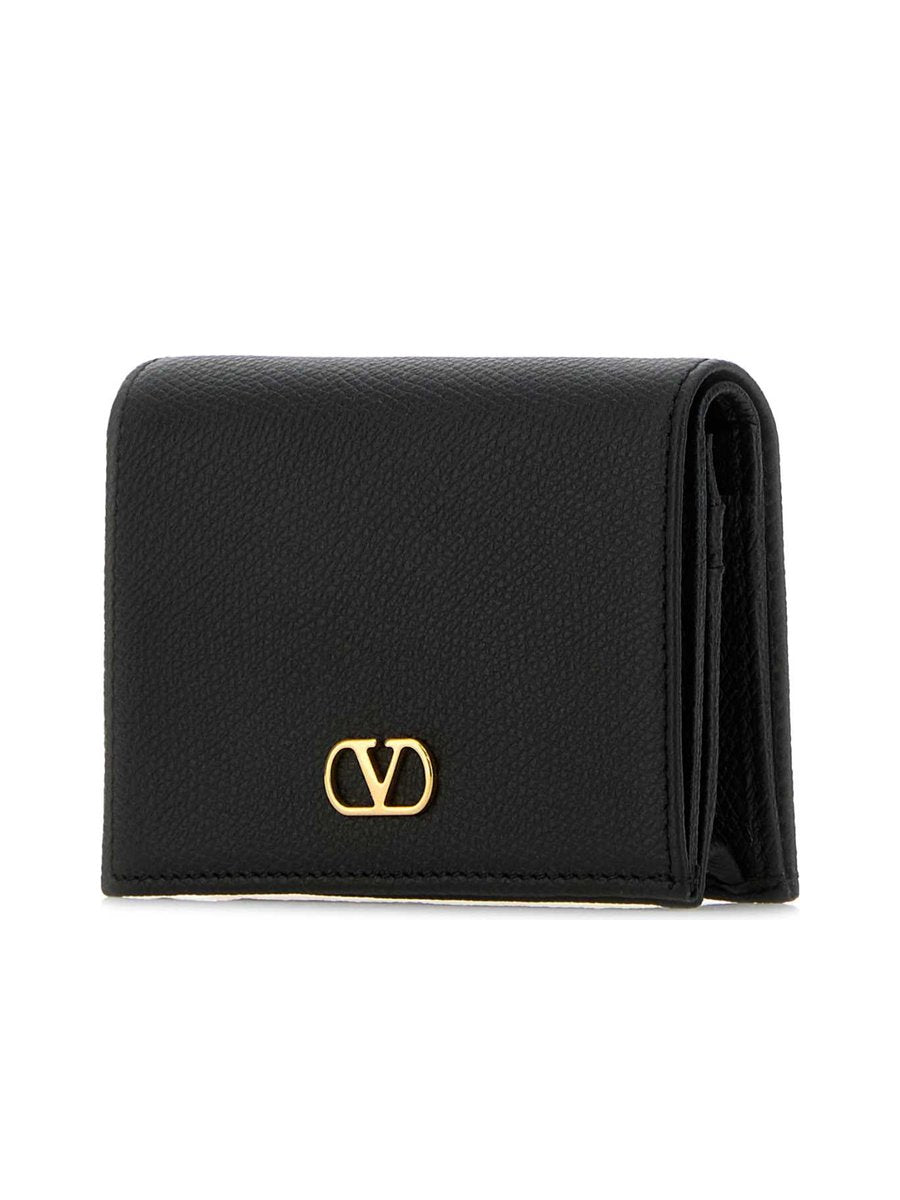 Valentino VLogo Signature Grainy Calfskin Wallet