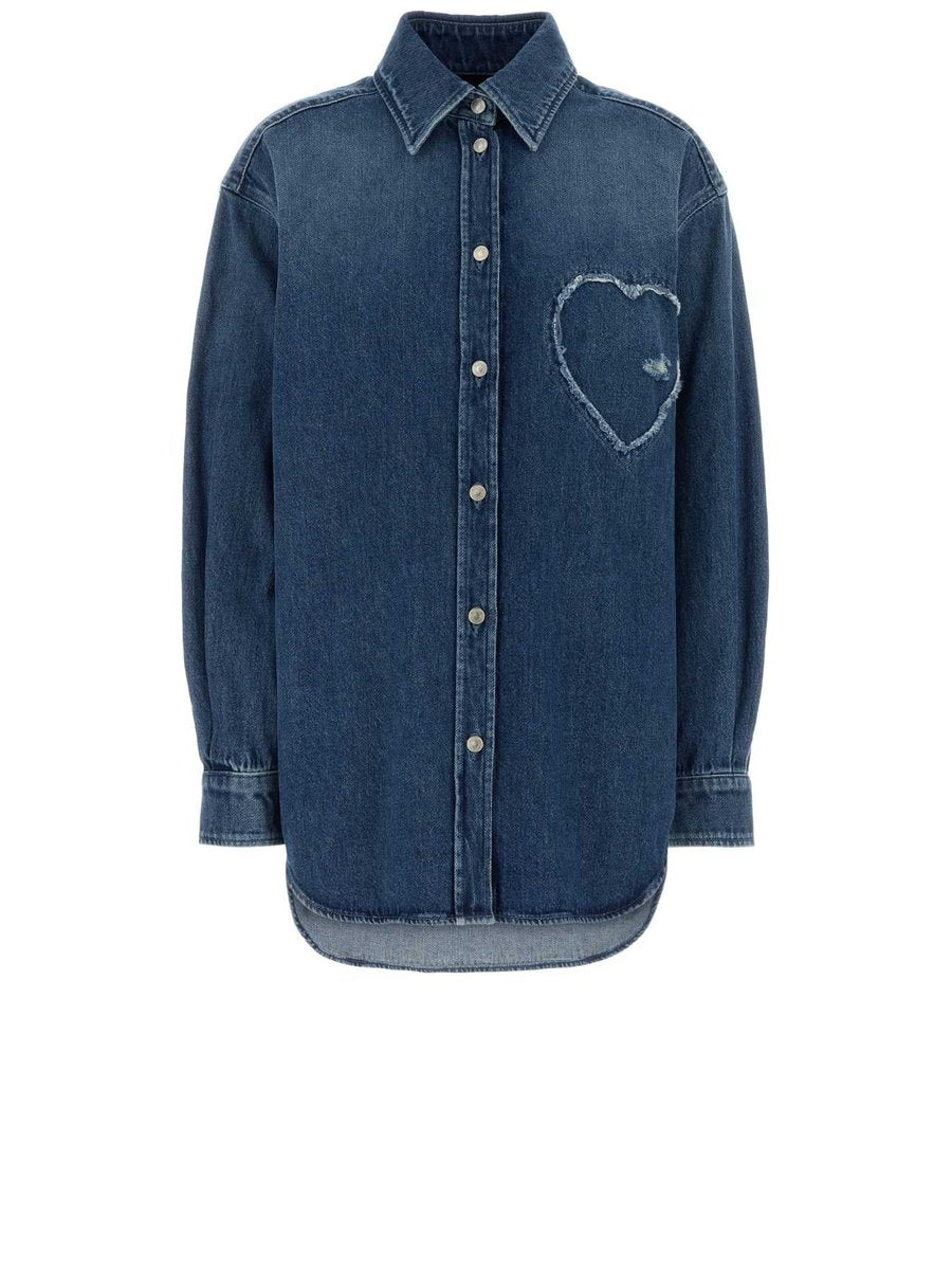 Moschino Shirt in Blue Cotton