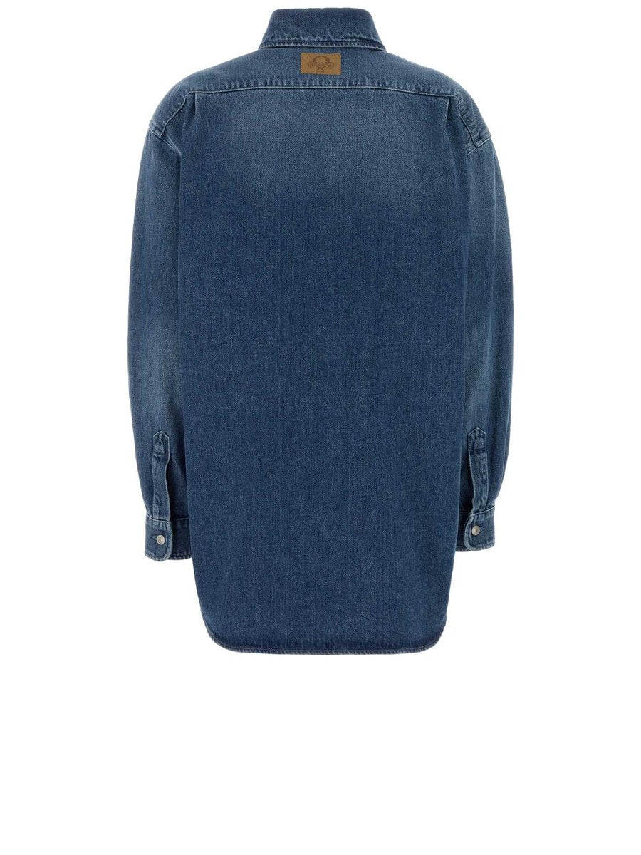 Moschino Shirt in Blue Cotton