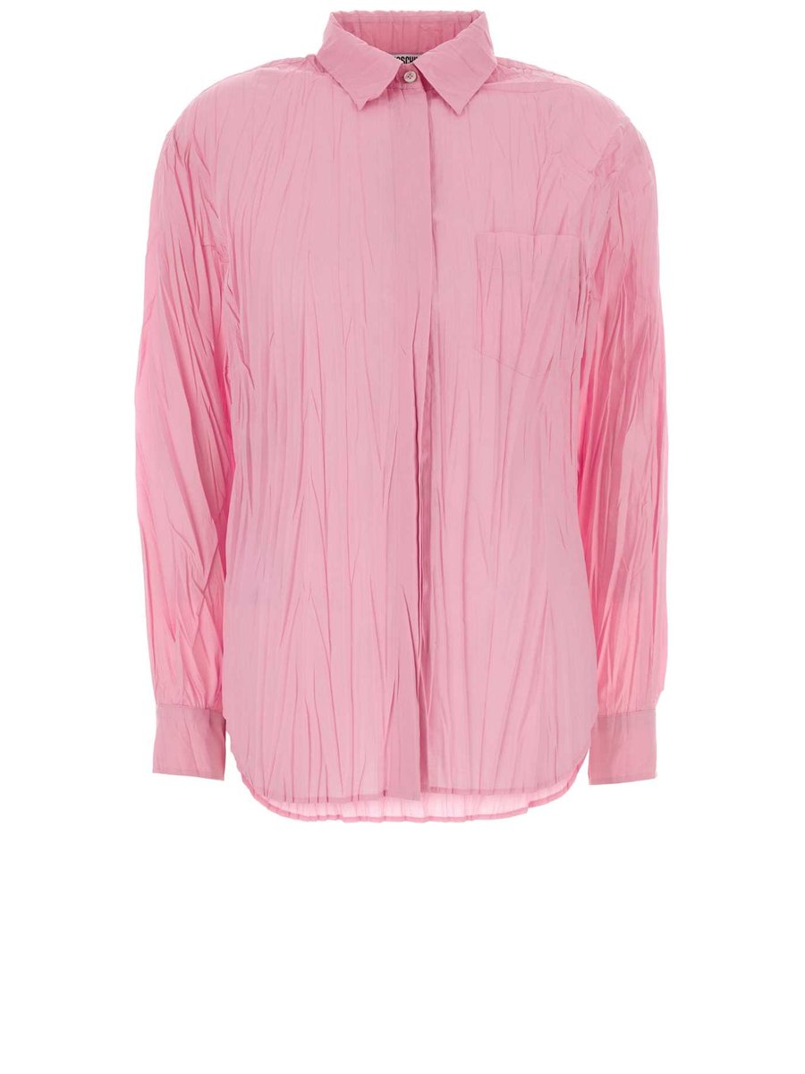 Moschino Shirt in Pink Polyester Cotton