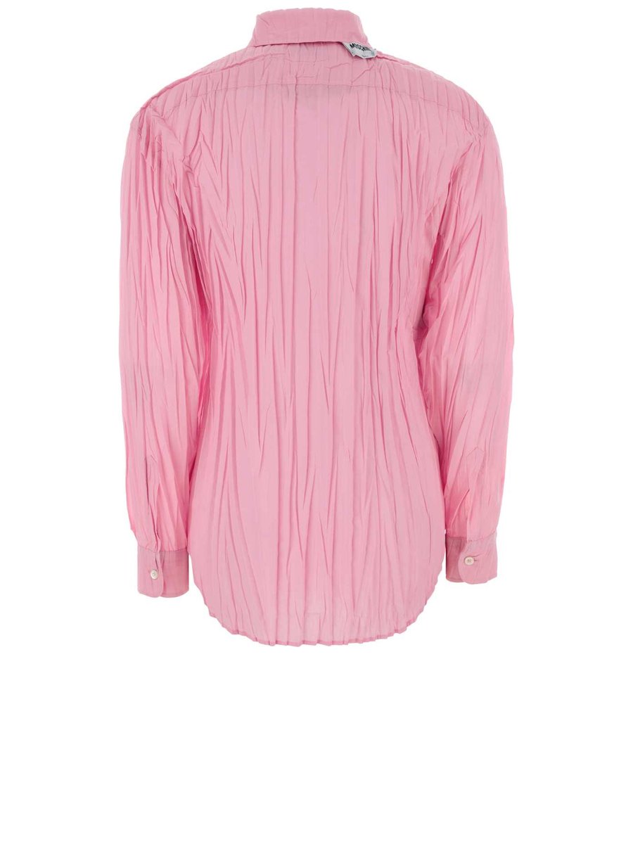 Moschino Shirt in Pink Polyester Cotton