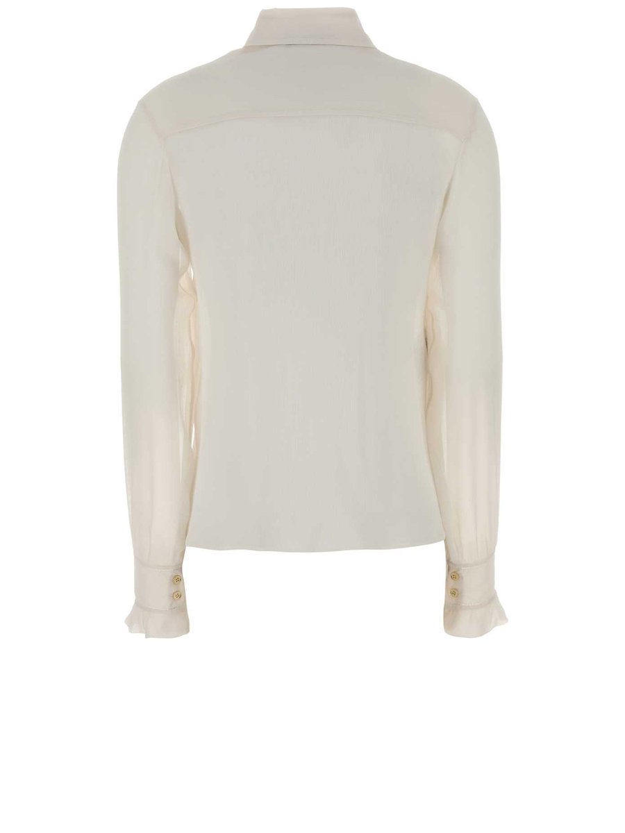 Alberta Ferretti Shirt in White Acetate and Silk