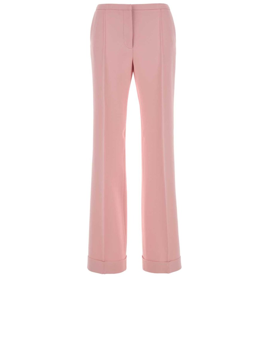 Alberta Ferretti Pants in Pink Viscose Blend