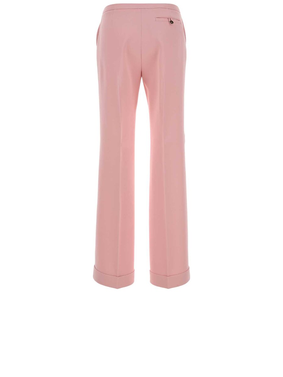 Alberta Ferretti Pants in Pink Viscose Blend