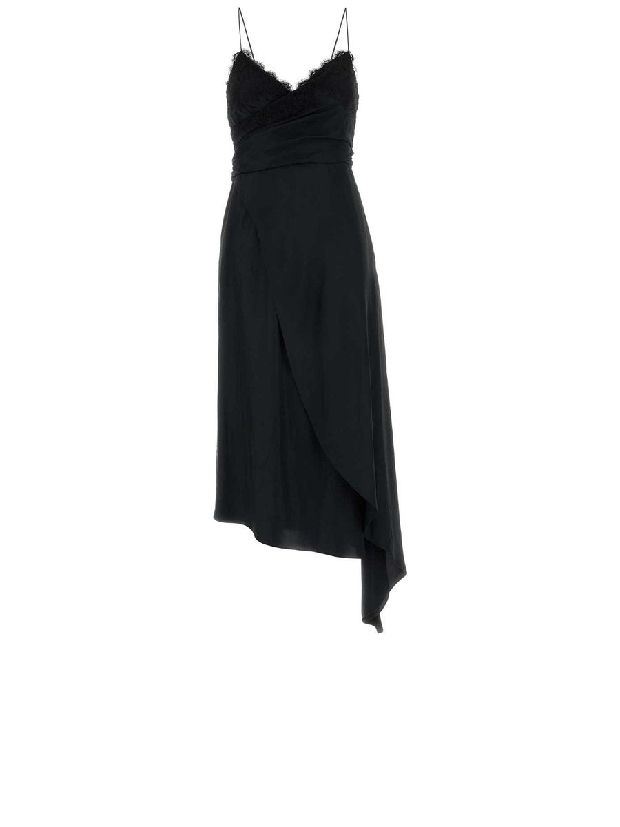 Moschino Dress in Black Acetate and Silk