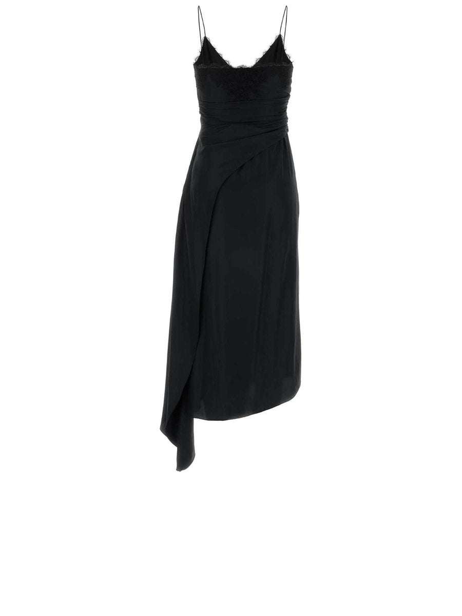 Moschino Dress in Black Acetate and Silk