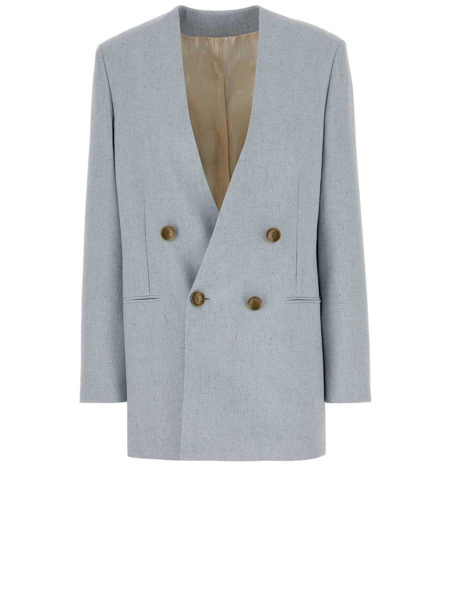 Alberta Ferretti Jacket in Light Blue Viscose Blend