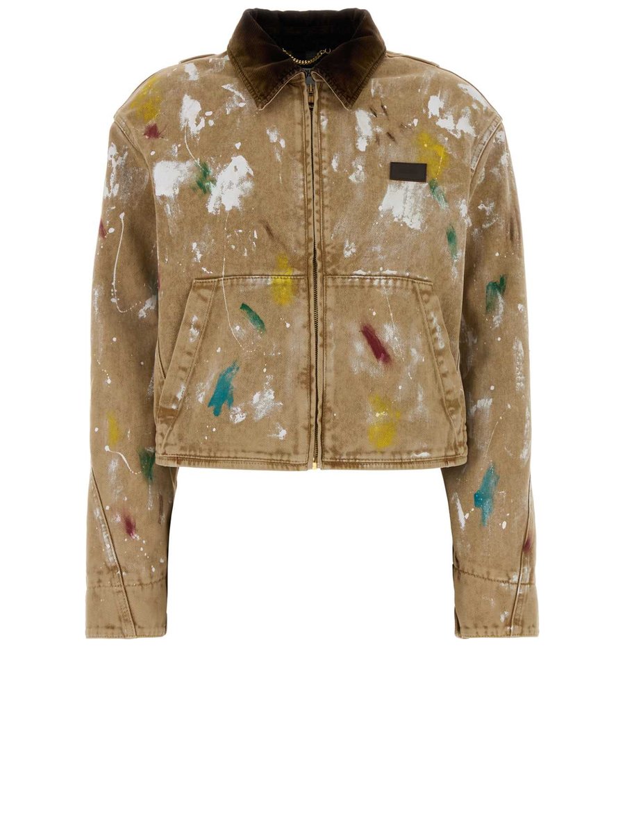 Moschino Jacket in Camel Cotton