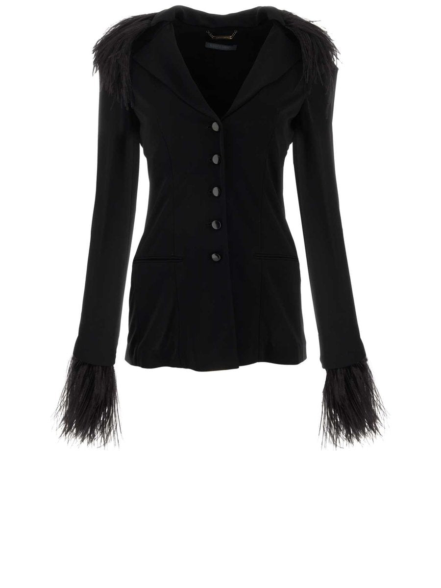 Alberta Ferretti Jacket in Black Viscose