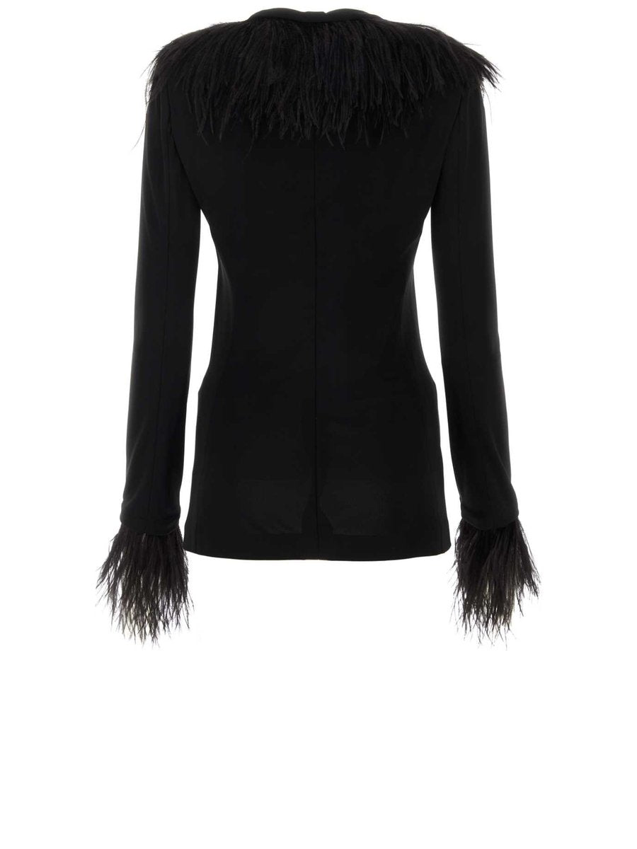 Alberta Ferretti Jacket in Black Viscose