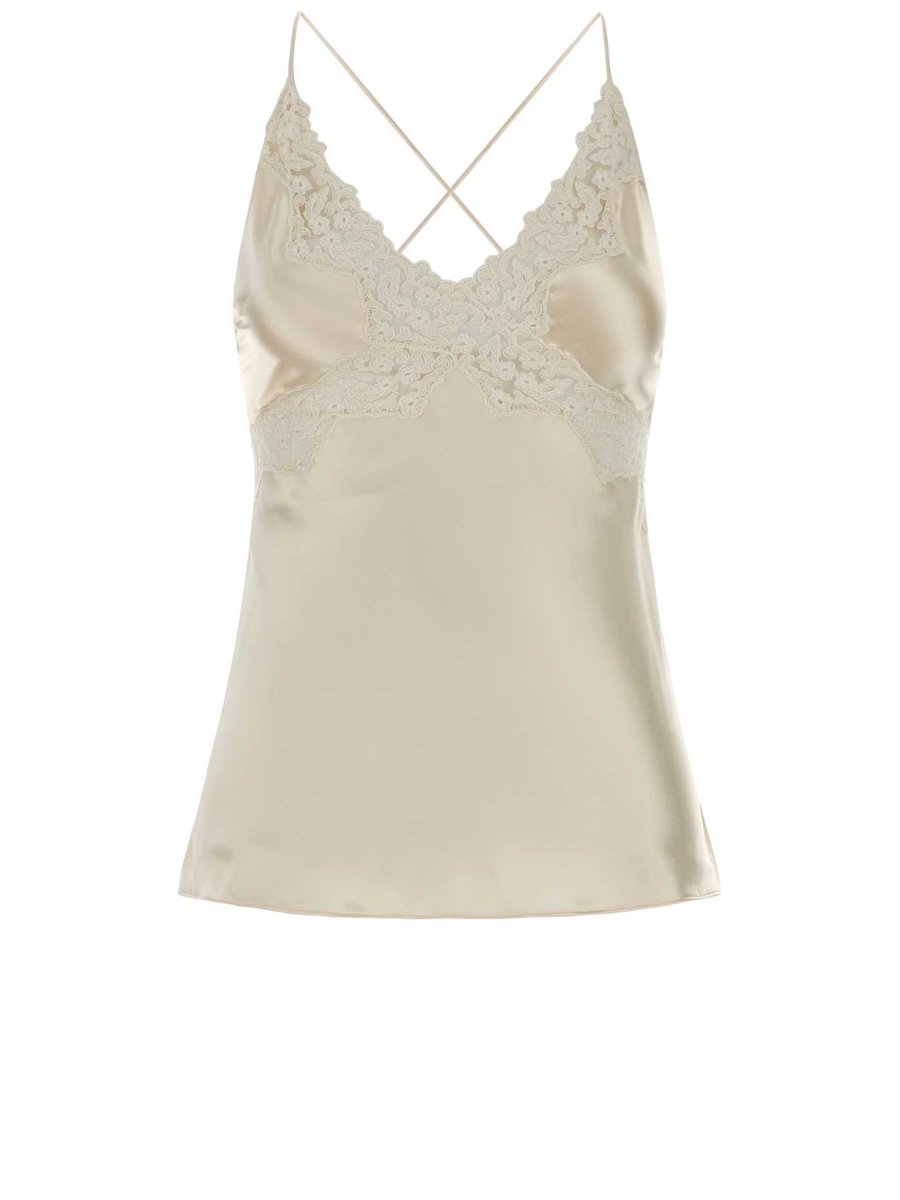 Alberta Ferretti Top in White Viscose