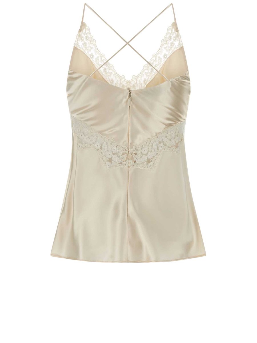 Alberta Ferretti Top in White Viscose