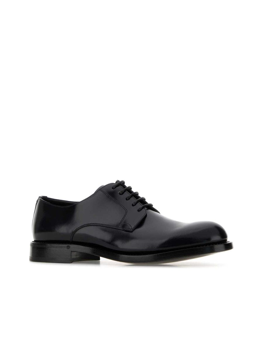 Dolce & Gabbana Derby Shoes in Black Calfskin