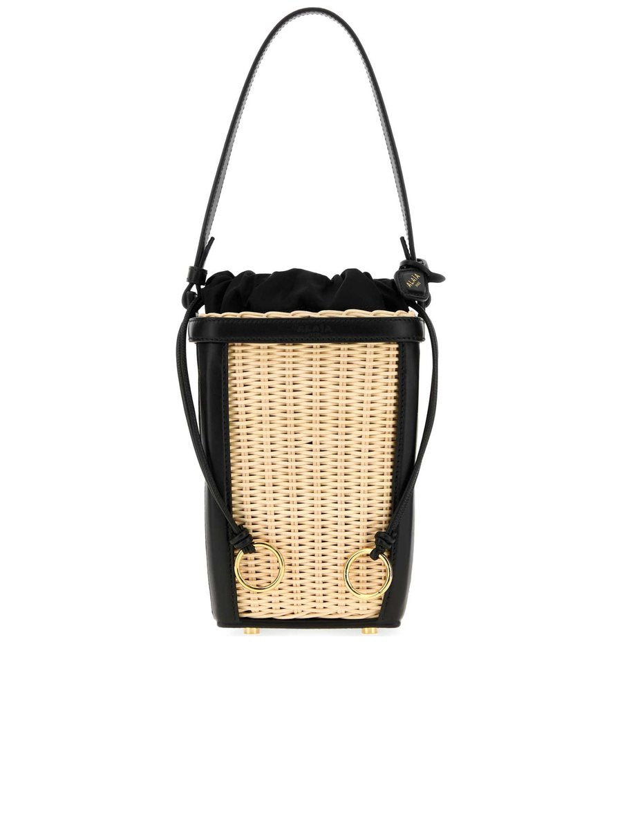 Alaïa Small Wicker Bucket Bag