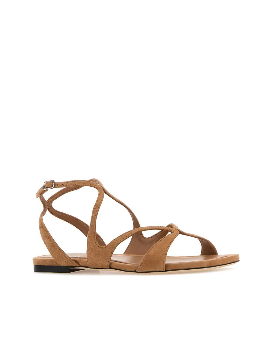 Jimmy Choo Ayla Ballet Flats in Camel Suede