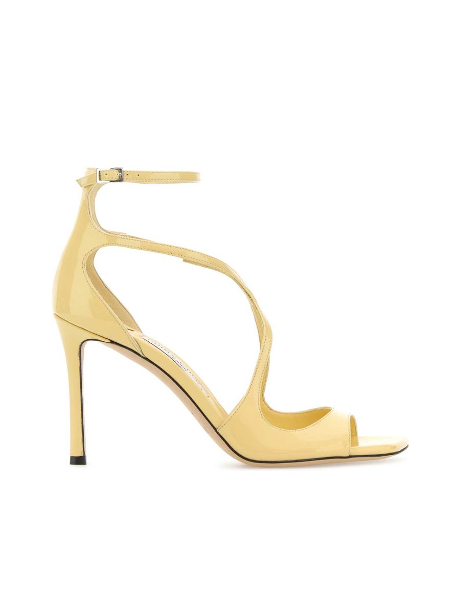 Jimmy Choo Azia 95 Pumps in Yellow Patent Leather