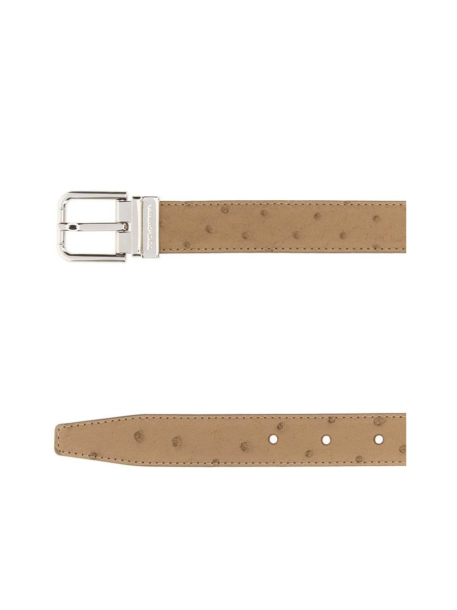 Dolce & Gabbana Belt in Camel Leather