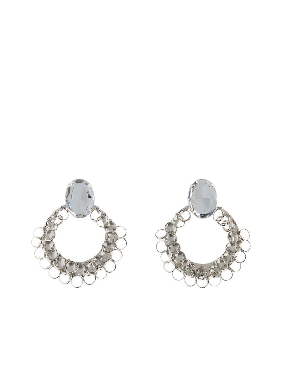 Givenchy Broken Chandelier Earrings in Silver Brass