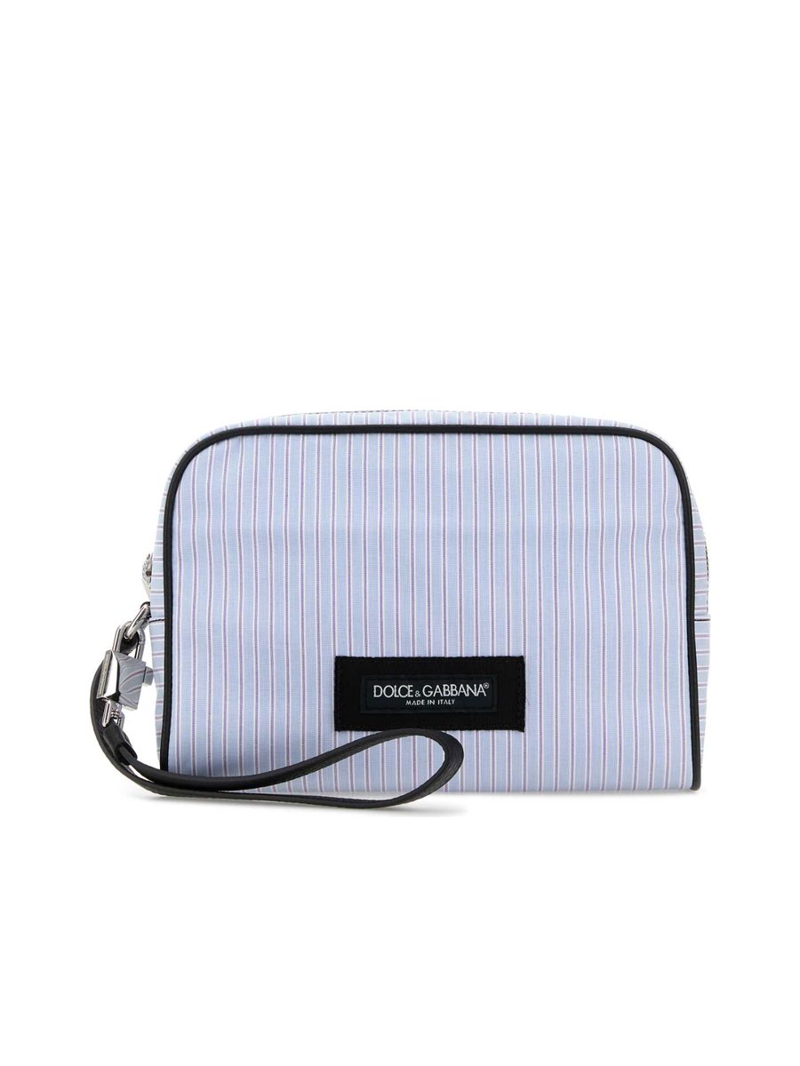 Dolce & Gabbana Embroidered Poplin Clutch