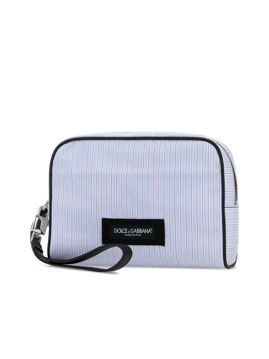 Dolce & Gabbana Embroidered Poplin Clutch