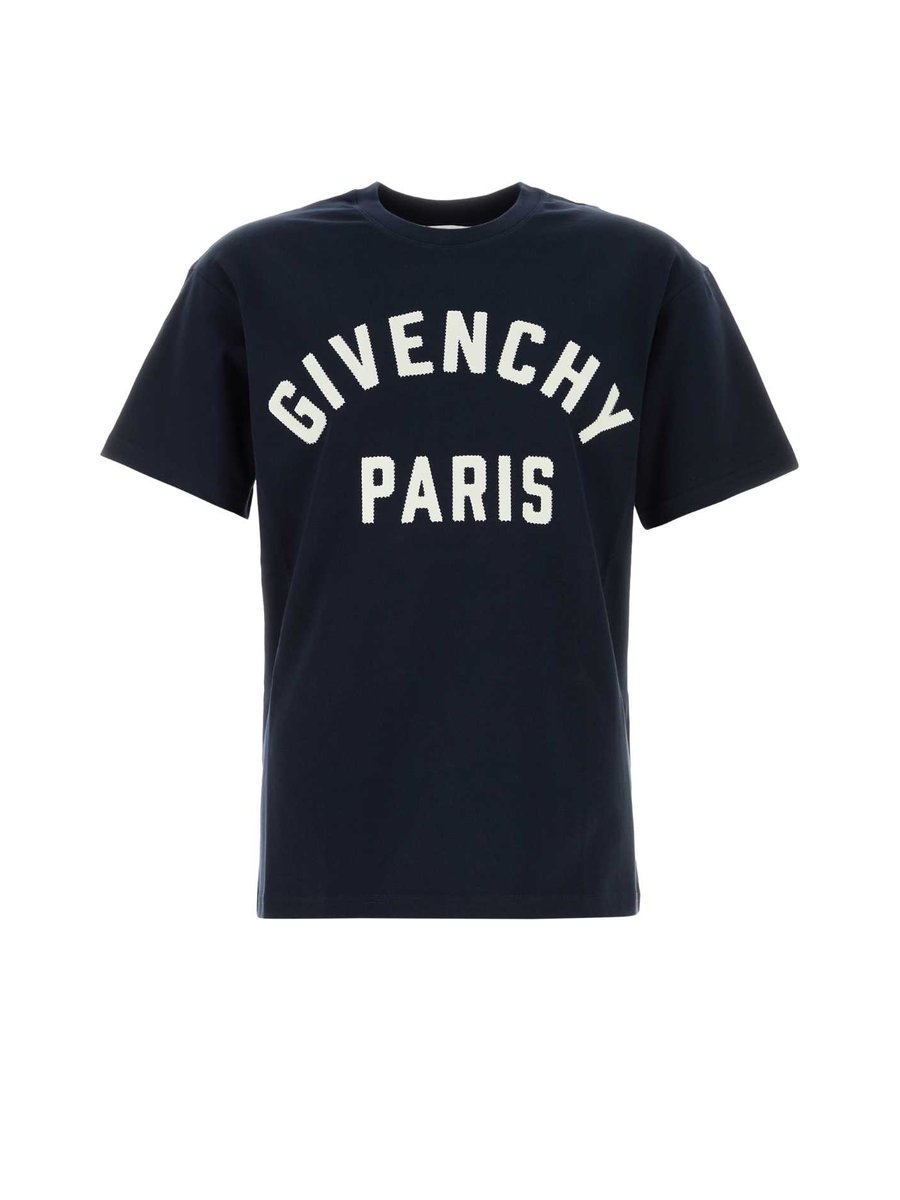 Givenchy Regular Fit T-Shirt in Blue Cotton