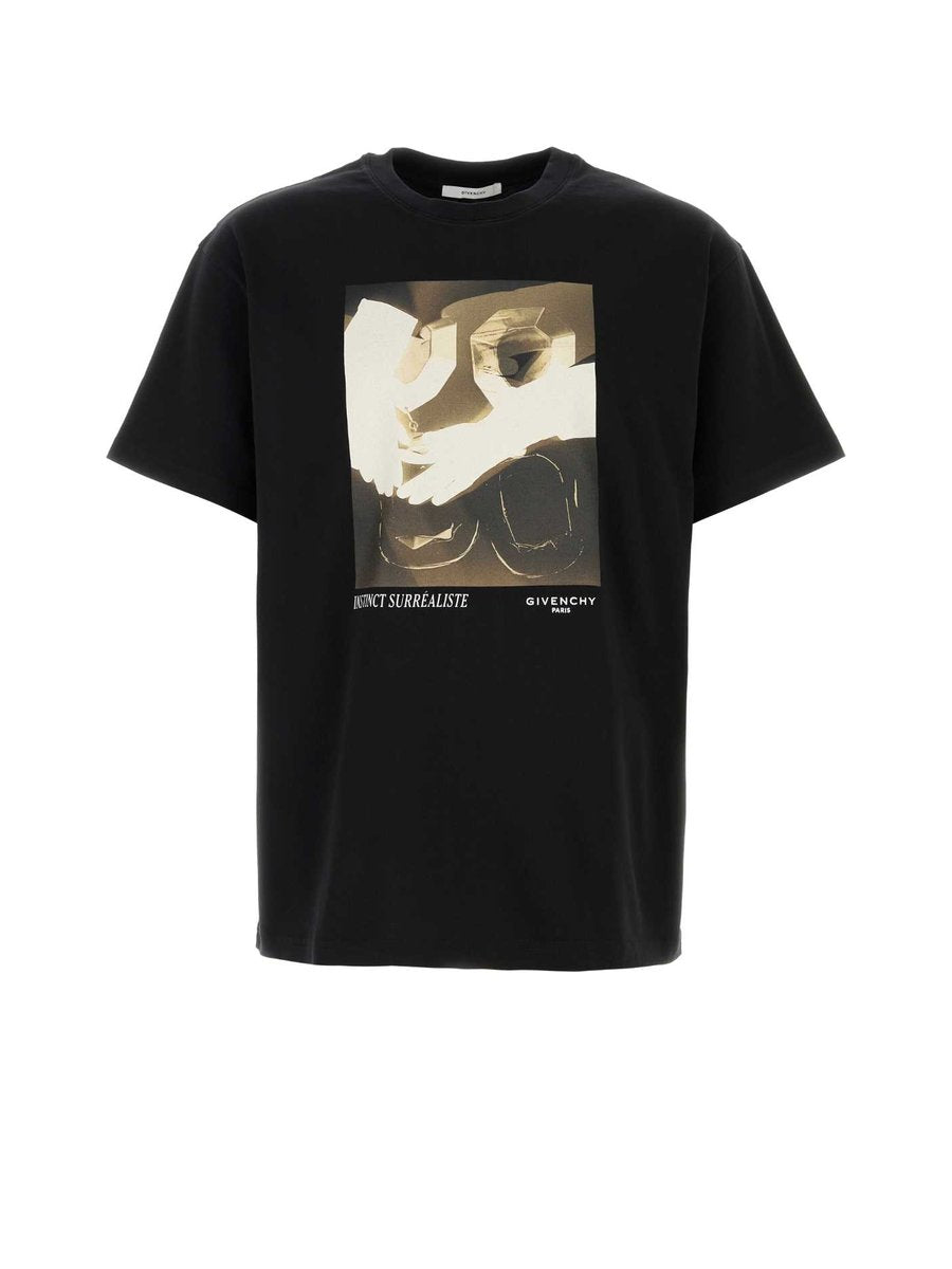 Givenchy Regular Fit T-Shirt in Black Cotton