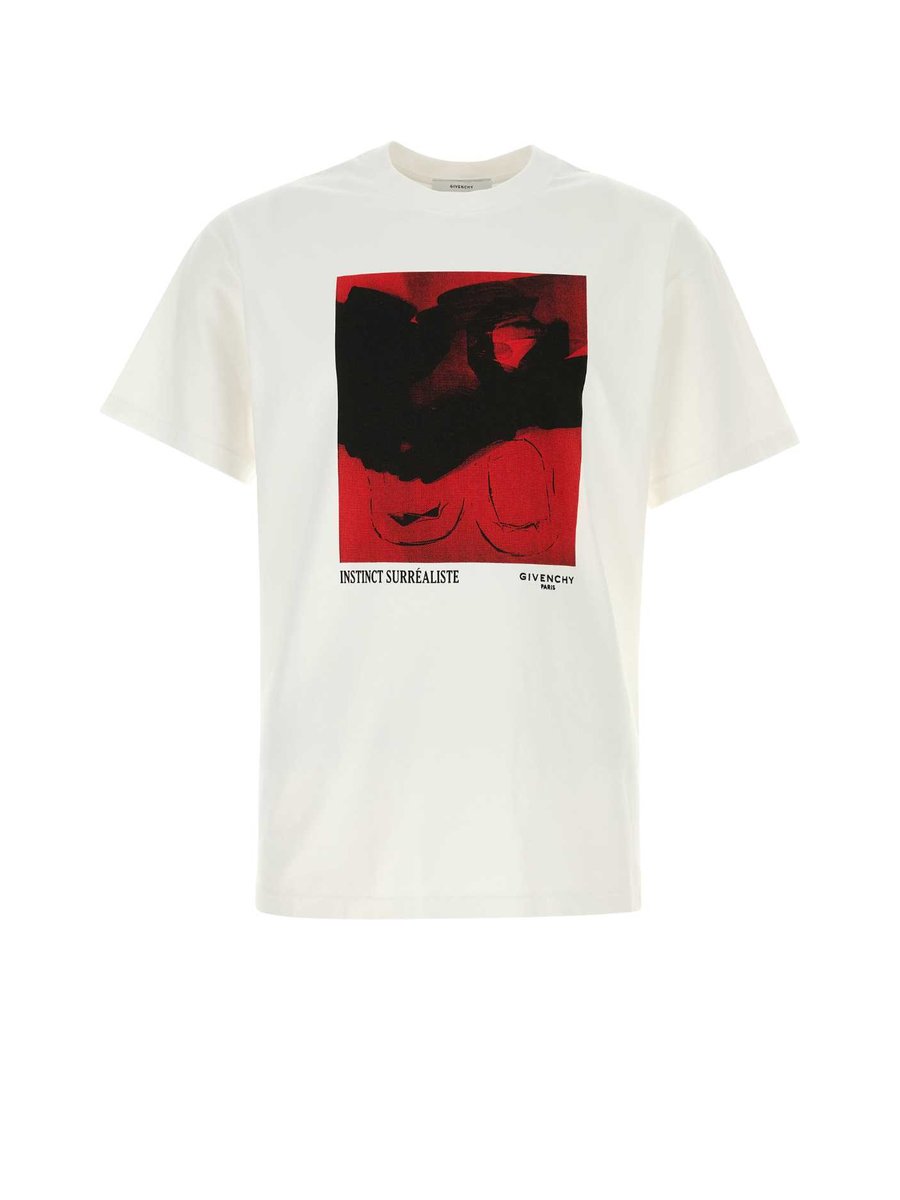 Givenchy Regular Fit T-Shirt in White Cotton
