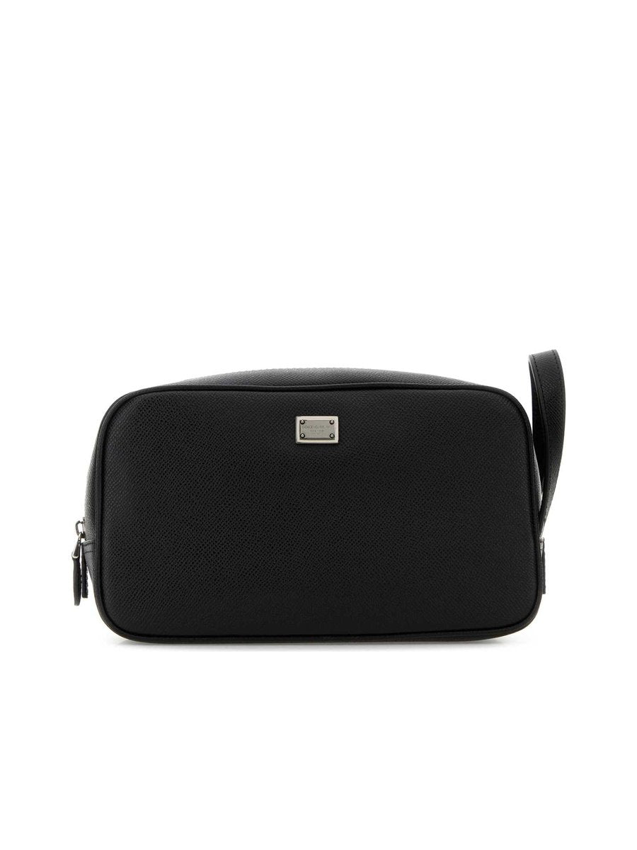 Dolce & Gabbana Small Leather Good in Black Calfskin