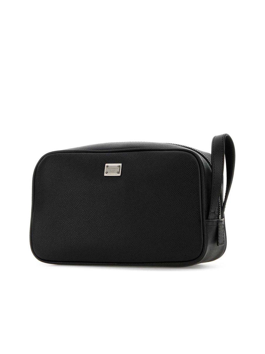 Dolce & Gabbana Small Leather Good in Black Calfskin