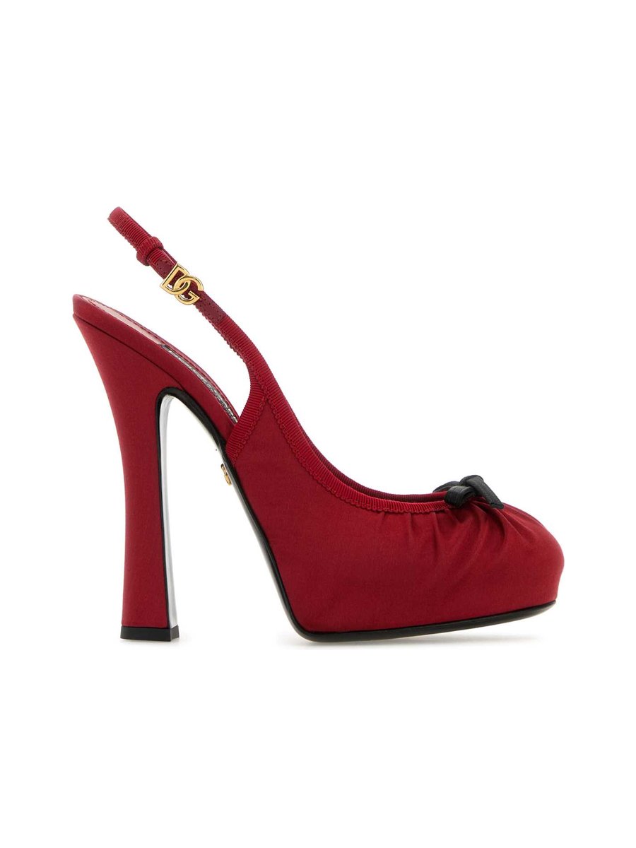 Dolce & Gabbana Slingback in Red Fabric