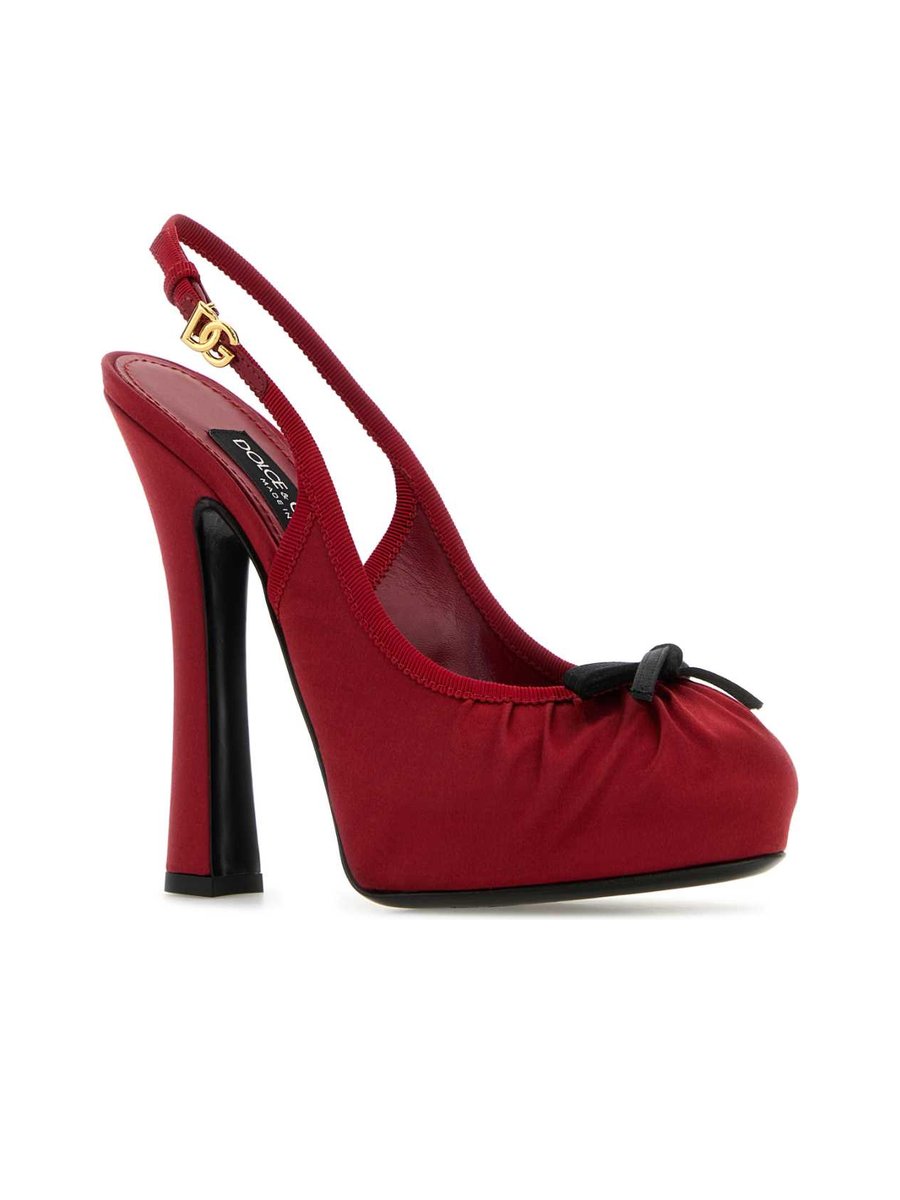 Dolce & Gabbana Slingback in Red Fabric