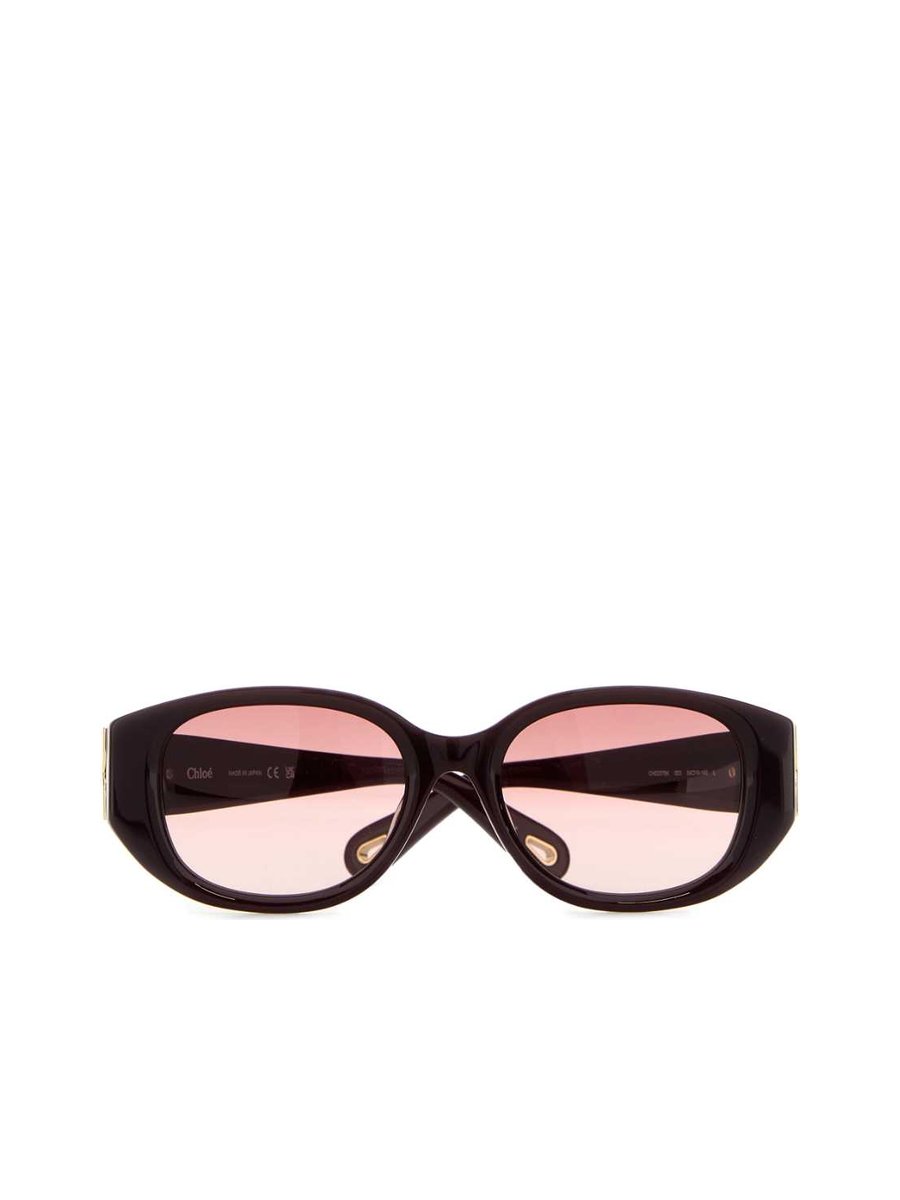 Chloé Sunglasses in Burgundy Acetate
