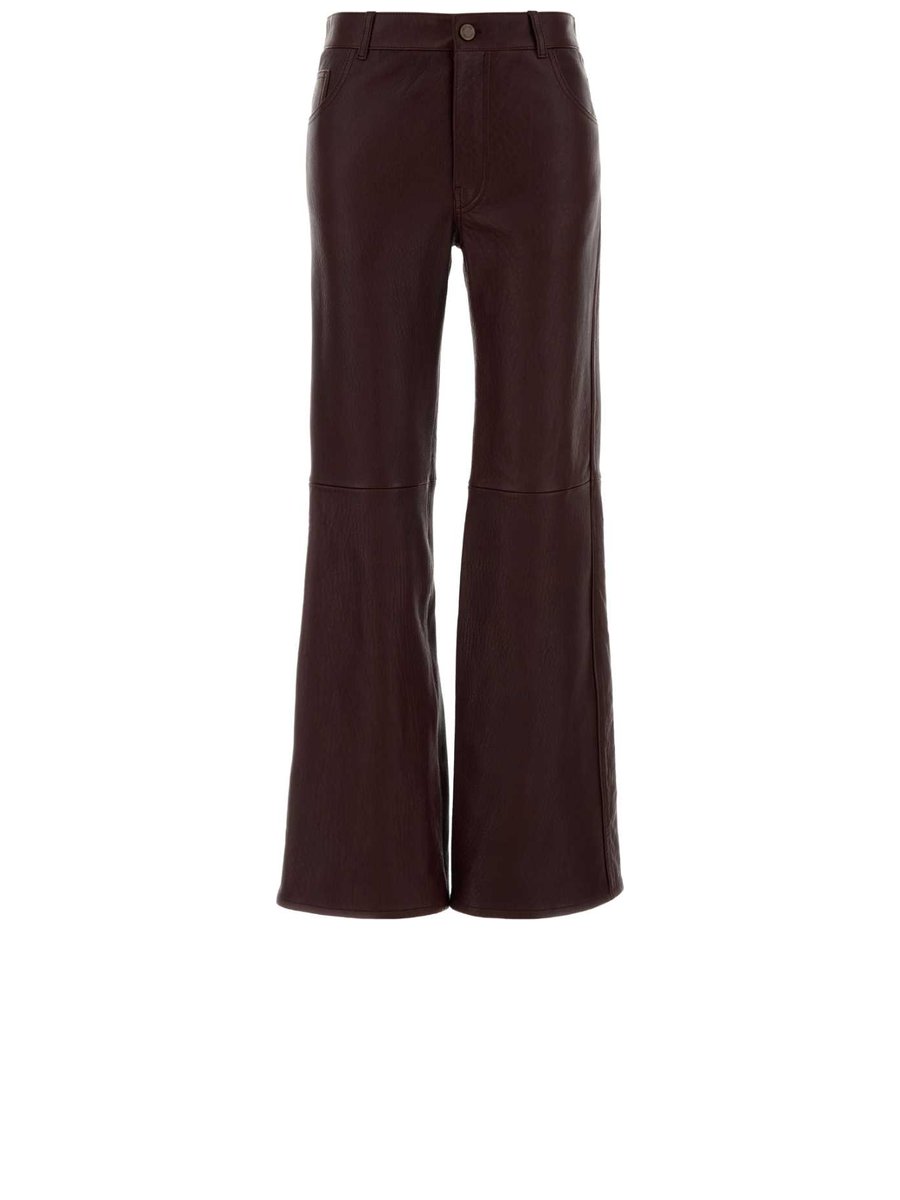 Chloé Trousers in Purple Lambskin