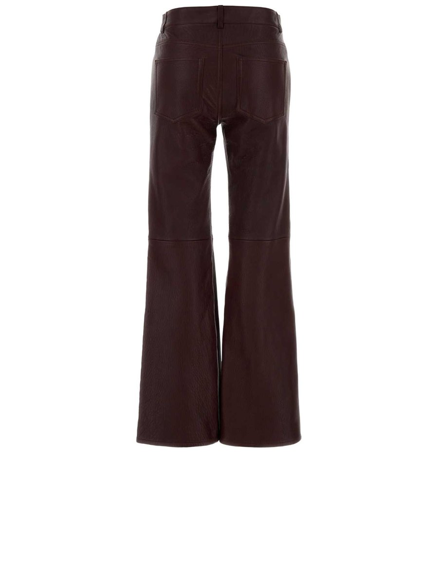 Chloé Trousers in Purple Lambskin