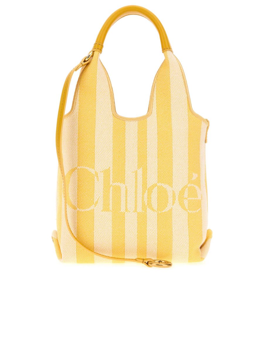 Chloé Mini Stripy Tote Bag in Jacquard