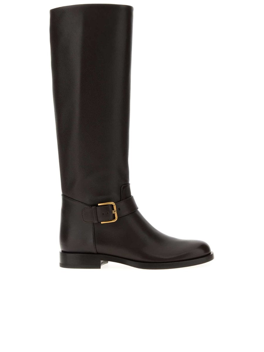 Dolce & Gabbana Formale Derby Shoes in Brown Calfskin