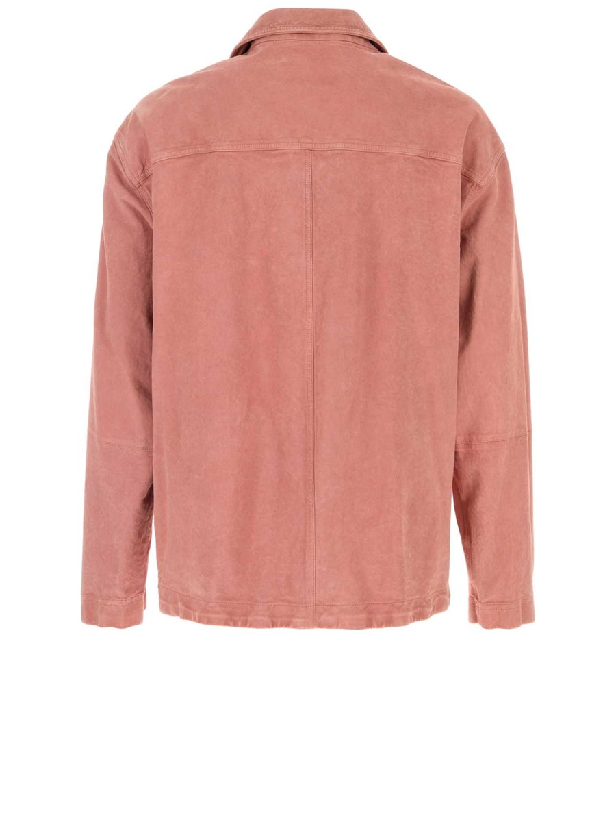 Marni Leather Shirt in Pink Leather