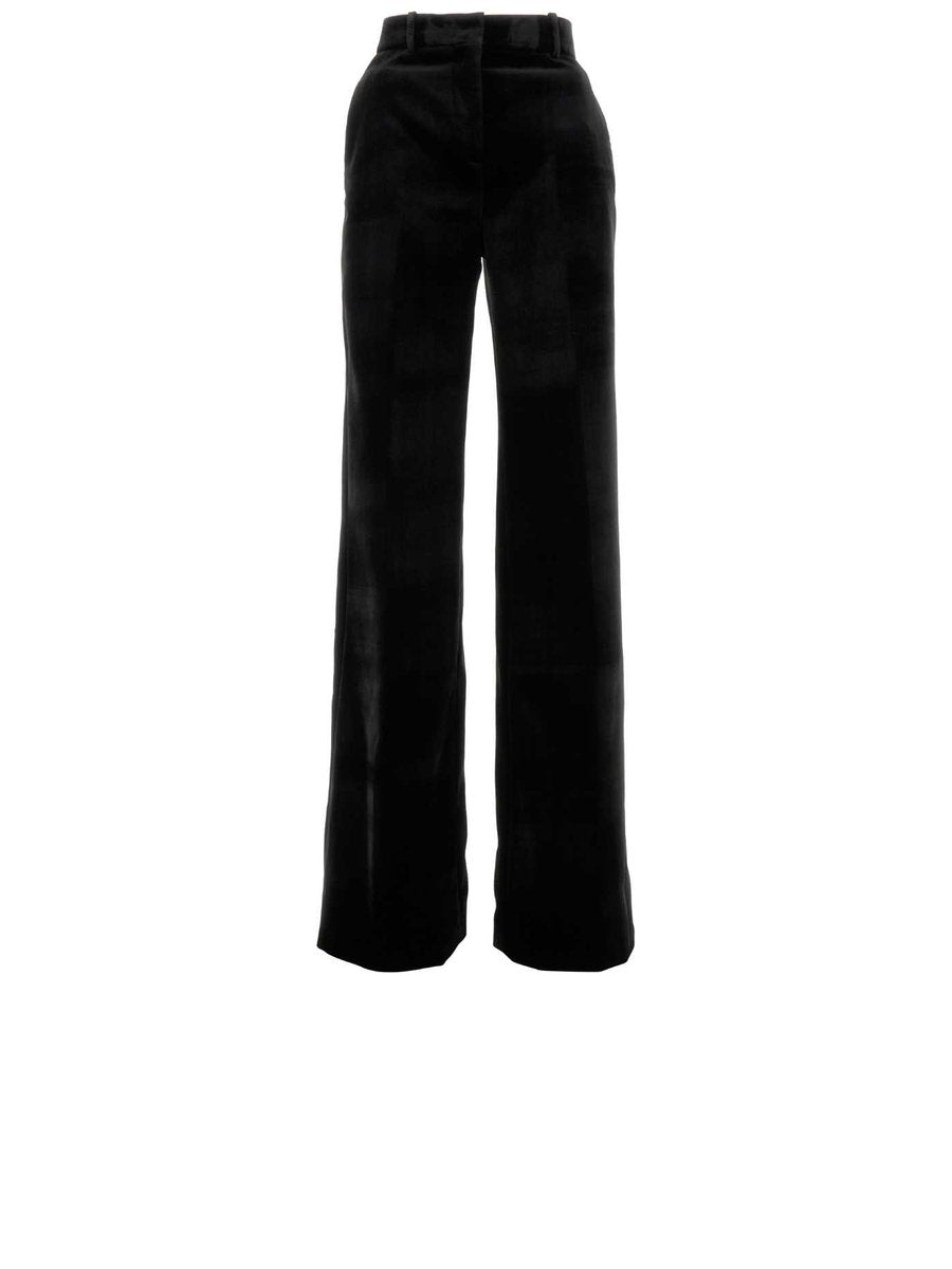 Ermanno Scervino High-Waisted Palazzo Pants in Black