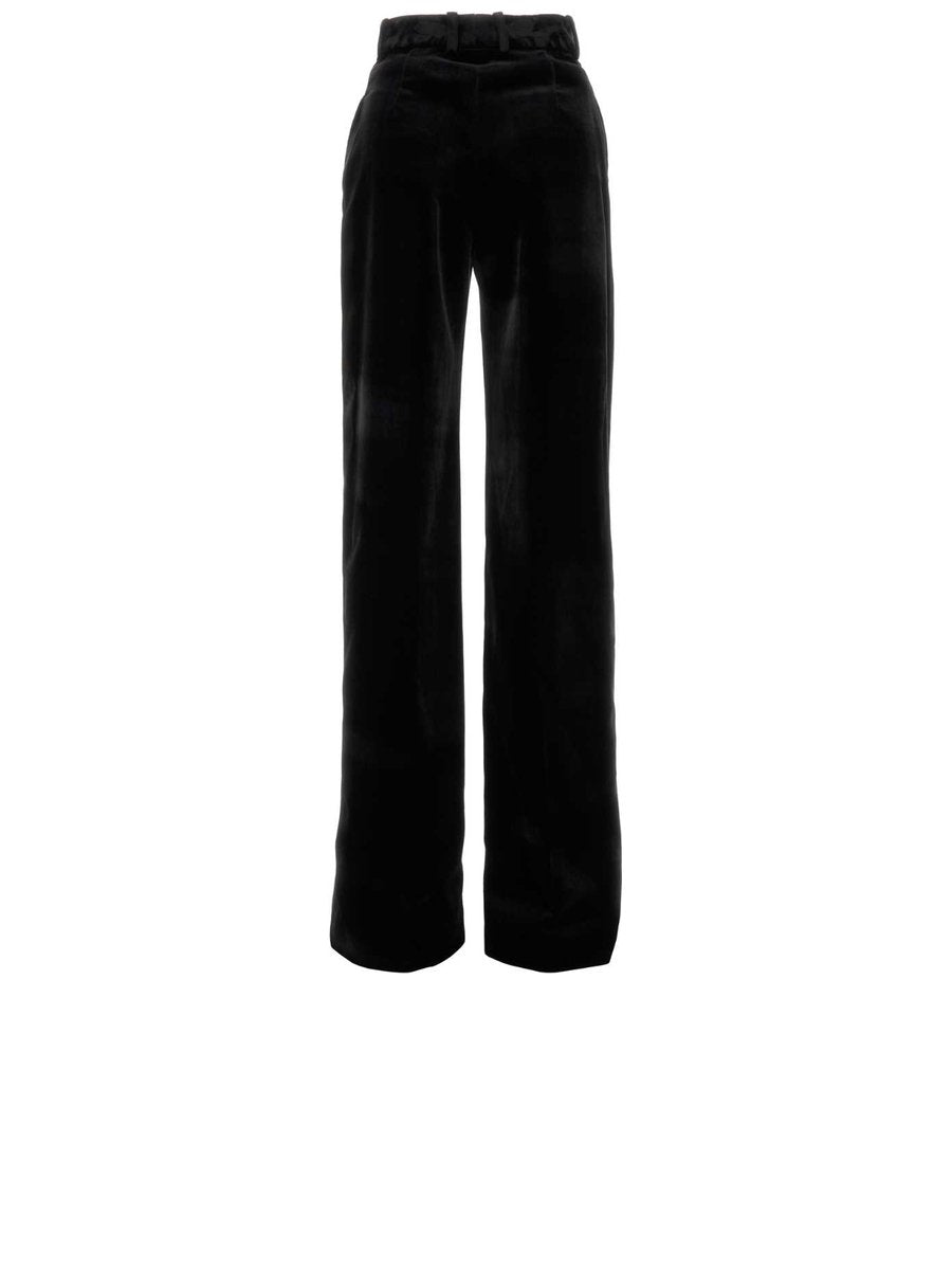 Ermanno Scervino High-Waisted Palazzo Pants in Black